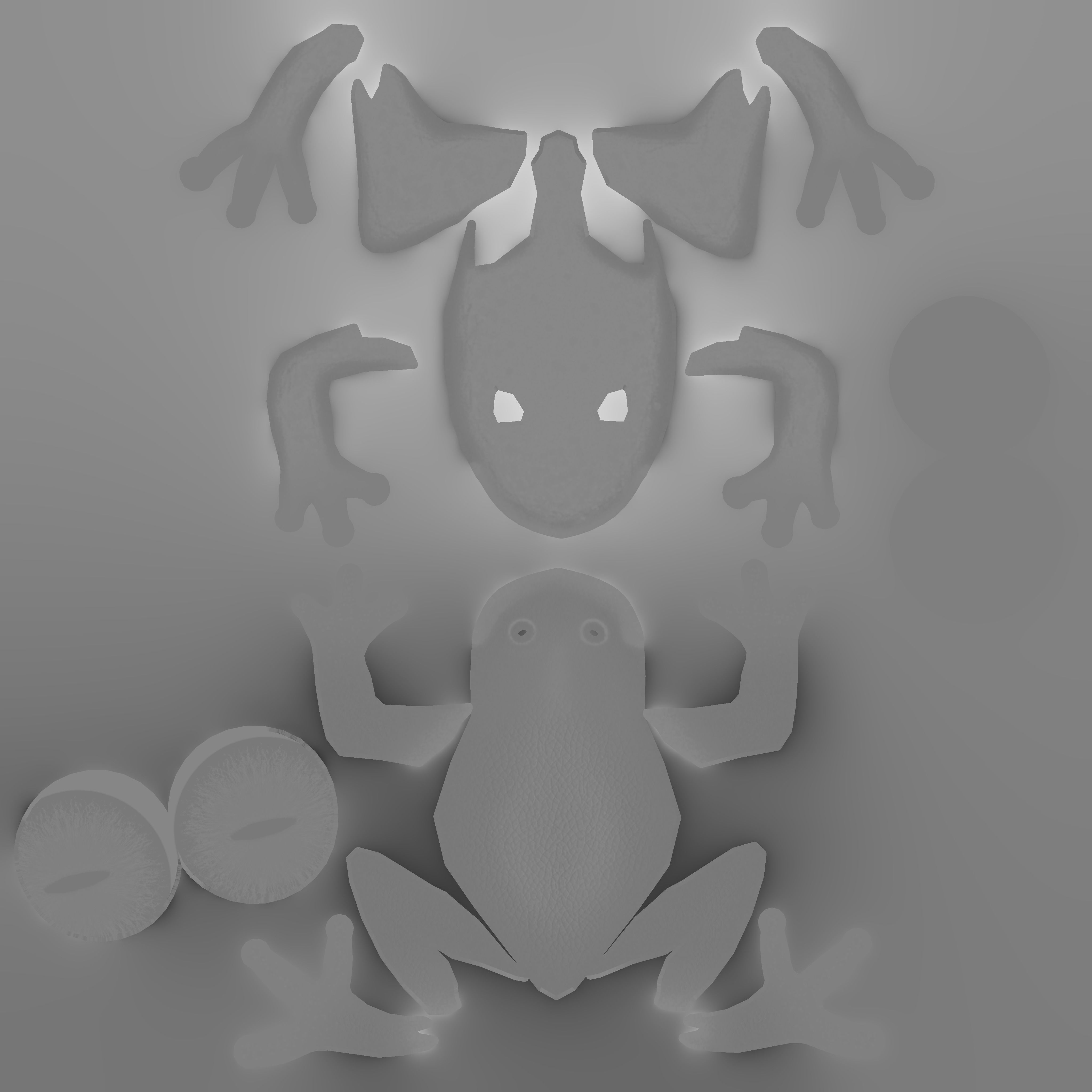 Tree frog Low-poly 3D model_6