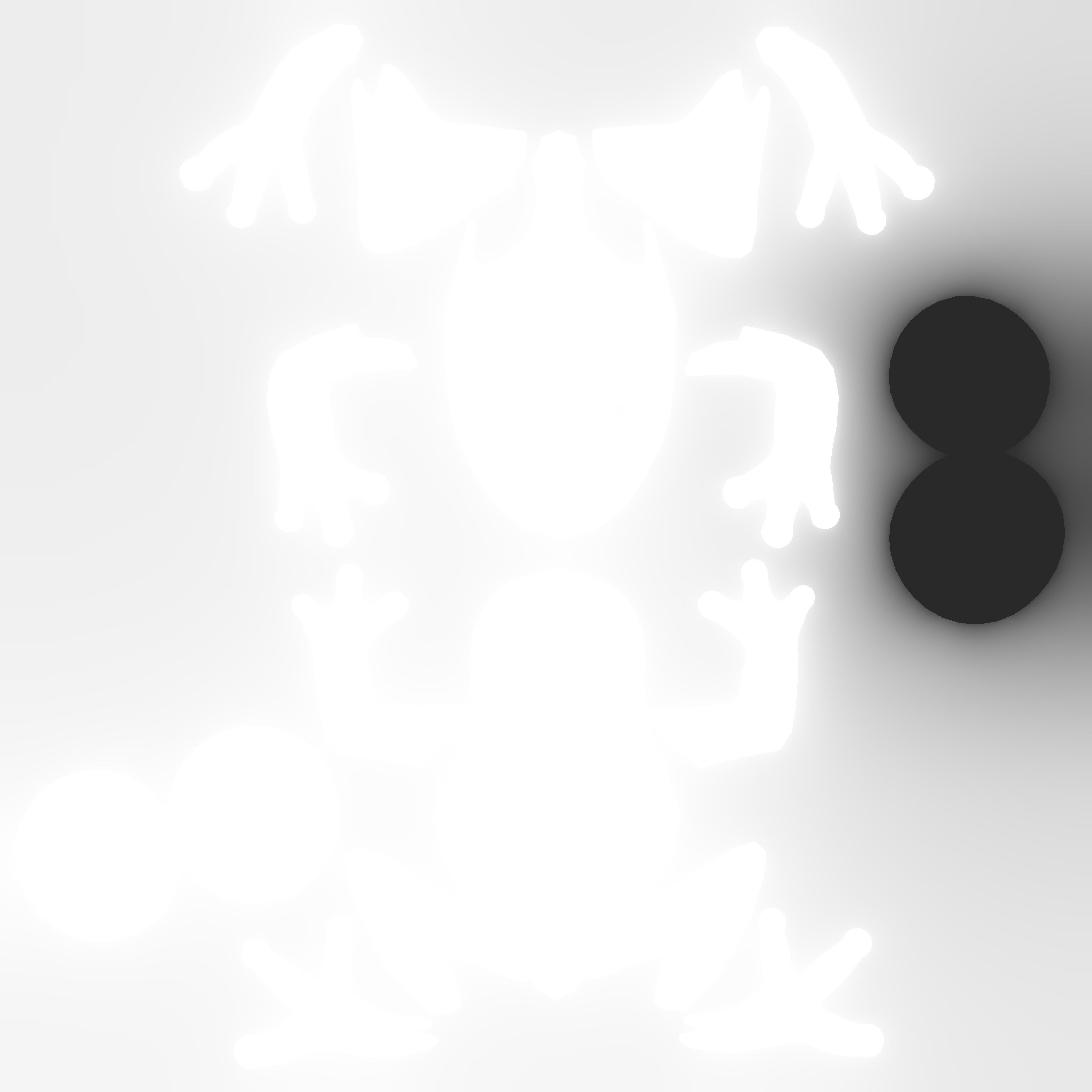 Tree frog Low-poly 3D model_11