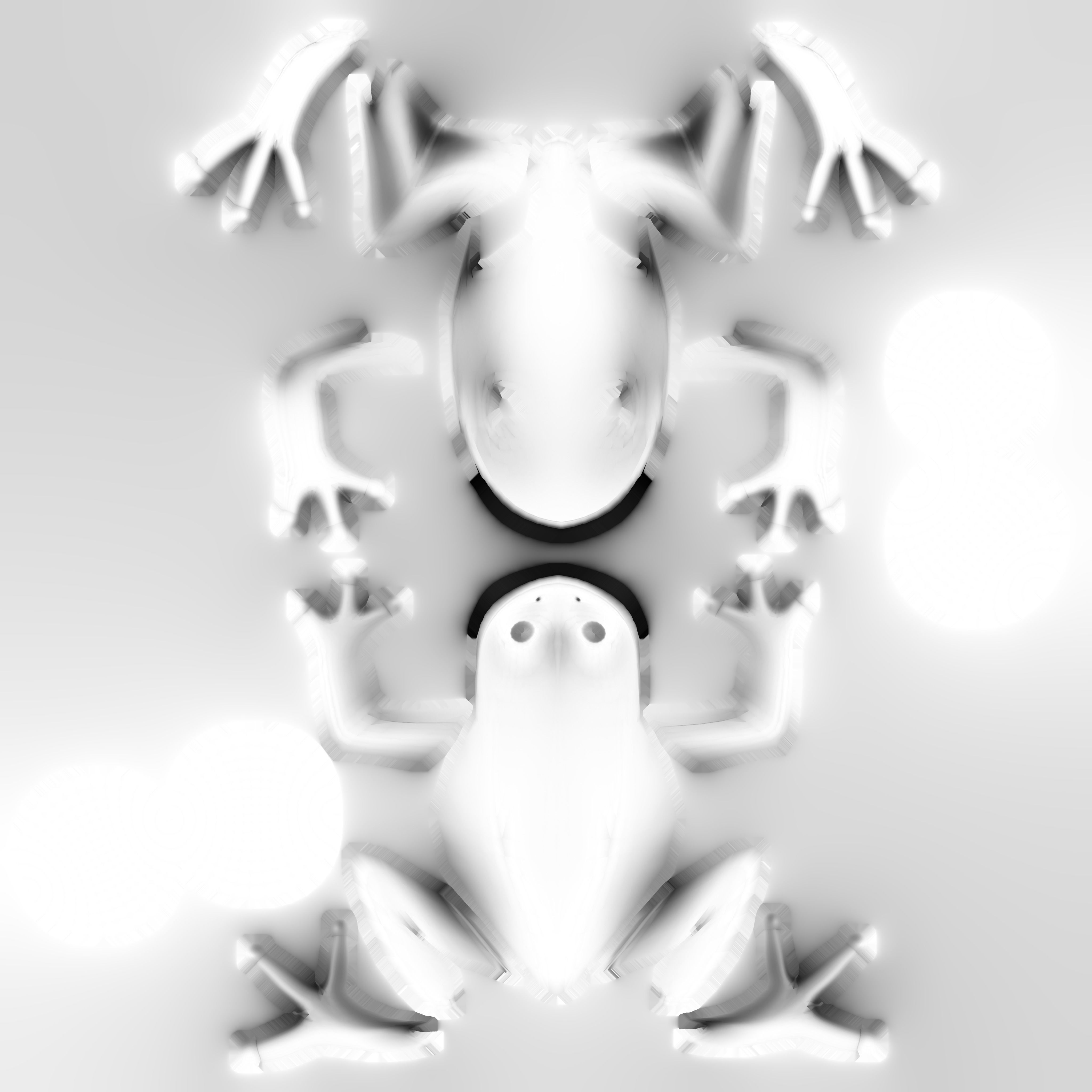 Tree frog Low-poly 3D model_8