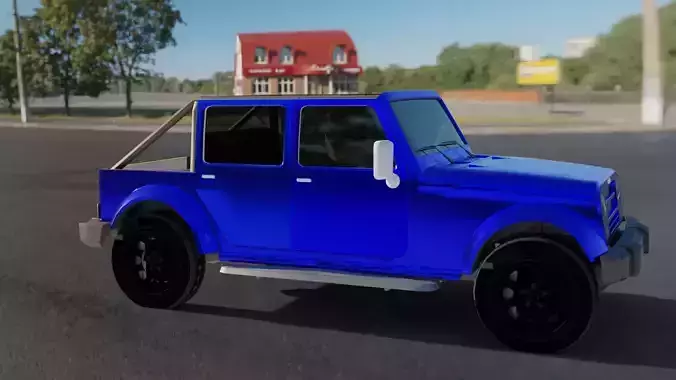 Blue Tour Jeep