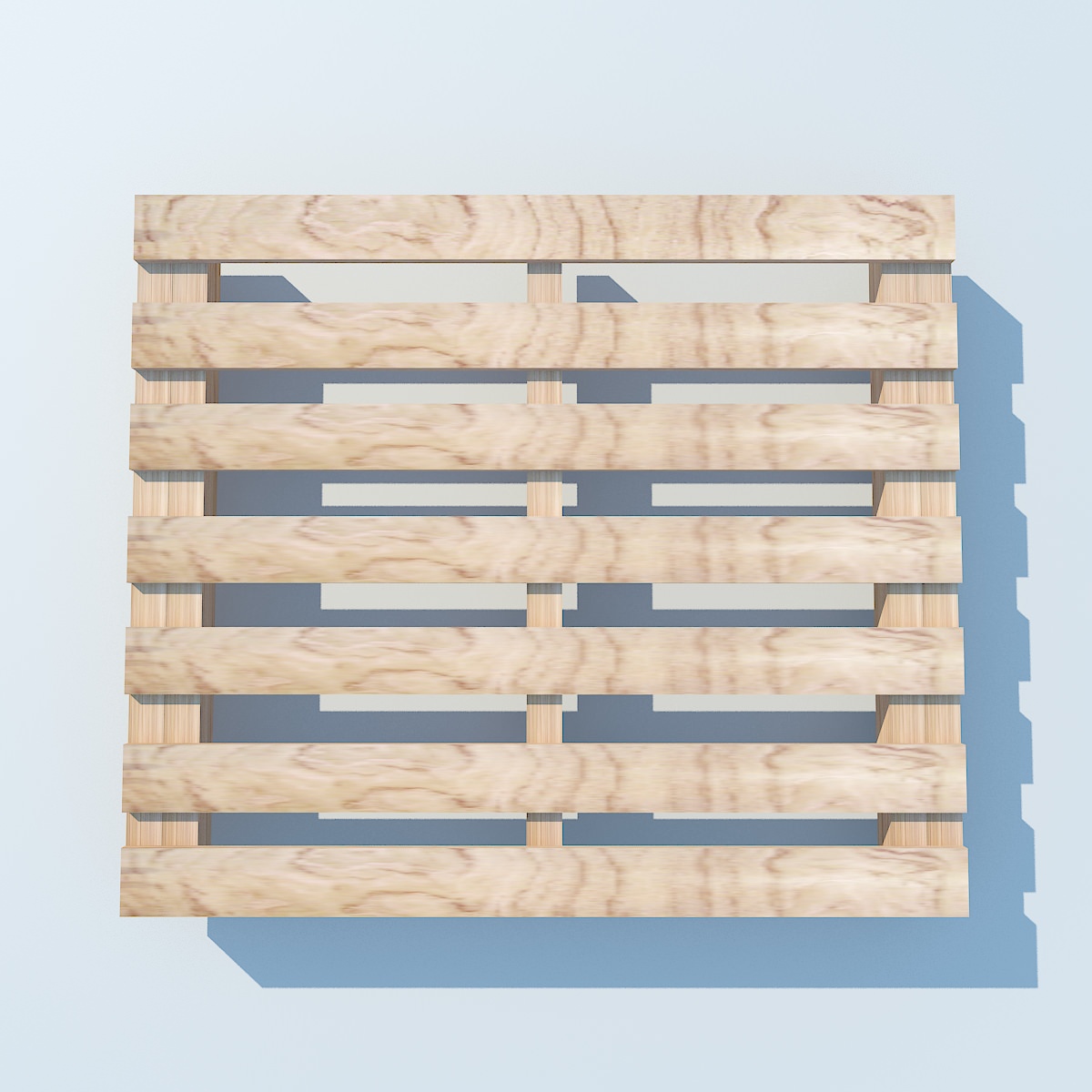 Wood Pallet 2 MAX 2011 3D model_2