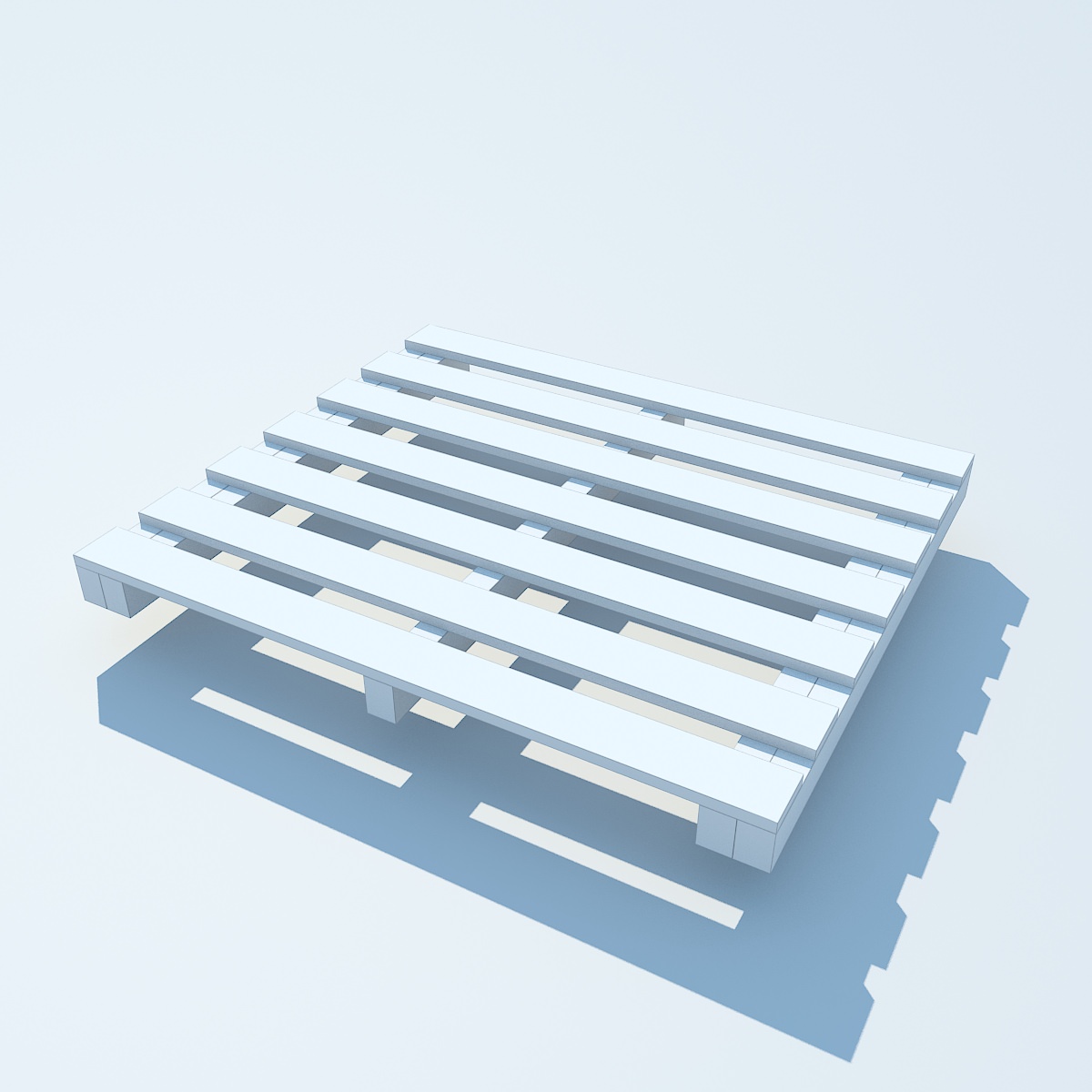 Wood Pallet 2 MAX 2011 3D model_1