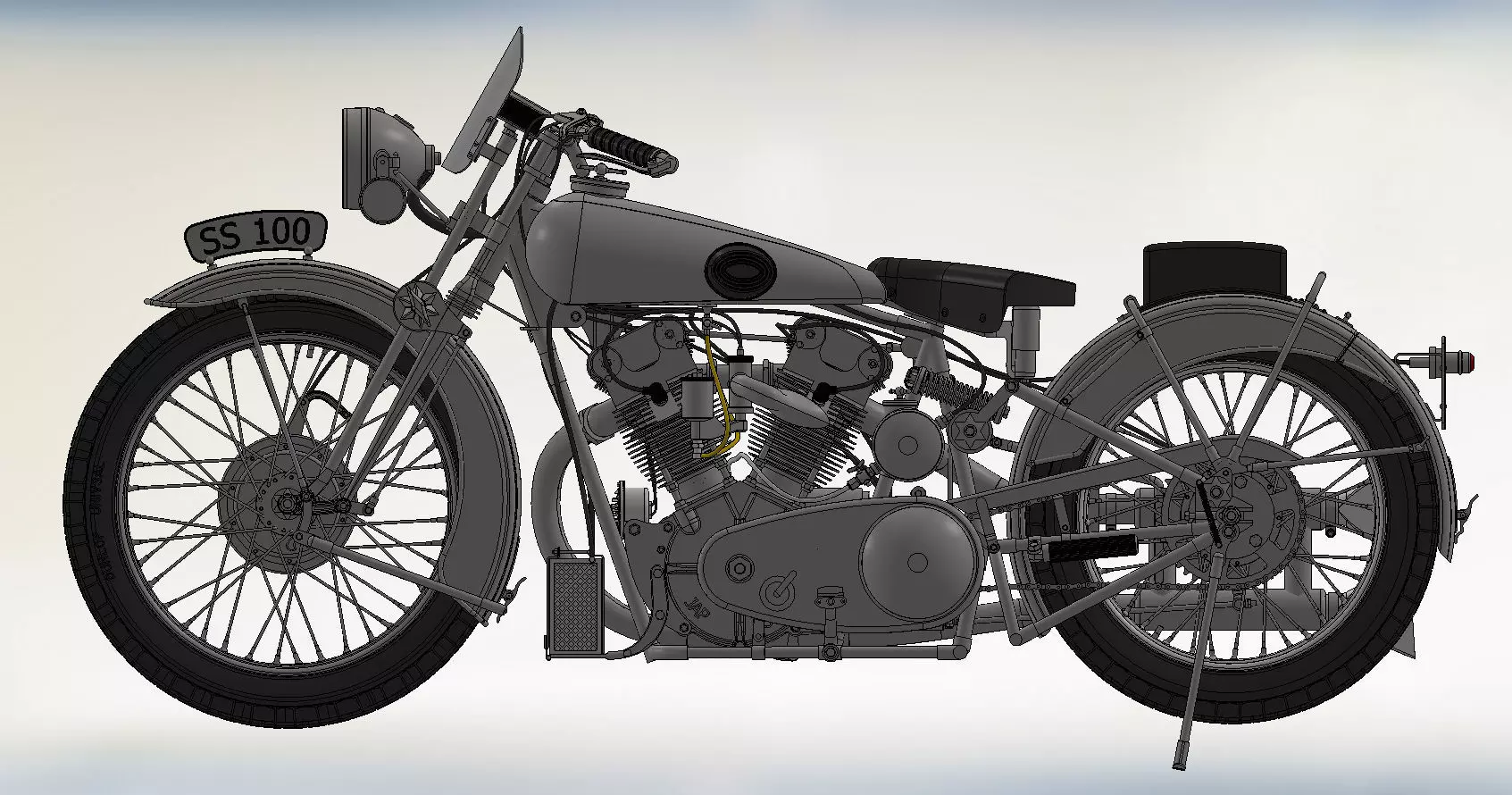 Royal Enfield 3D model_0