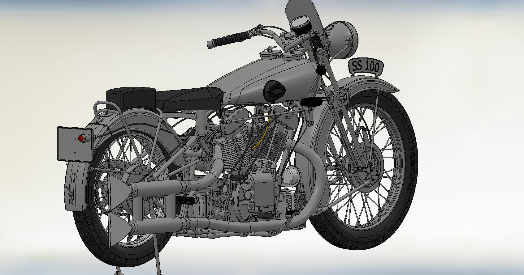 Royal Enfield 3D model_4