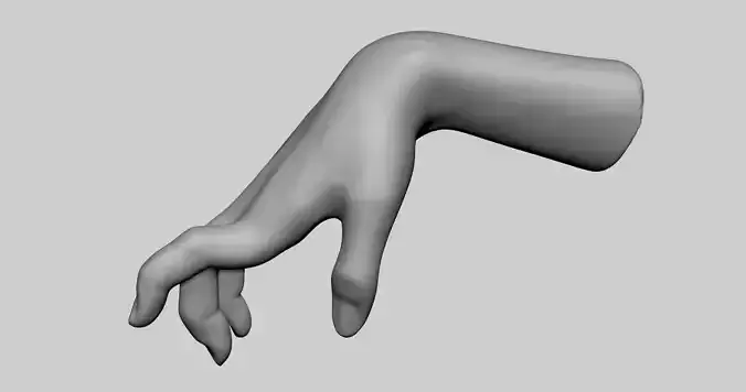Female Hand Printable v2 3D print model