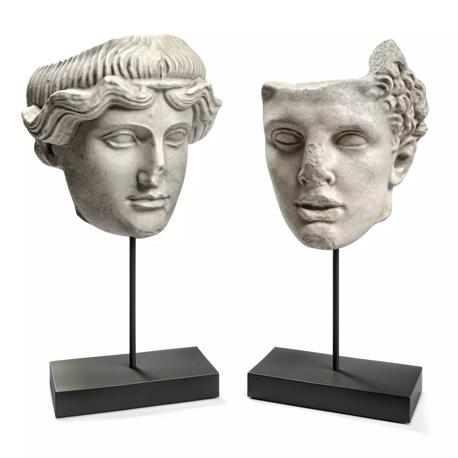 Hercules and Orpheus heads 3D model_0