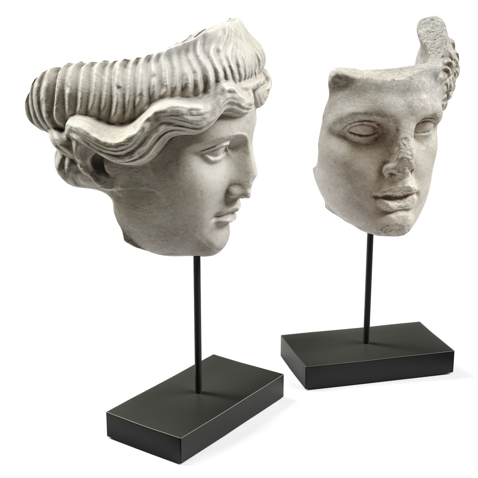 Hercules and Orpheus heads 3D model_3