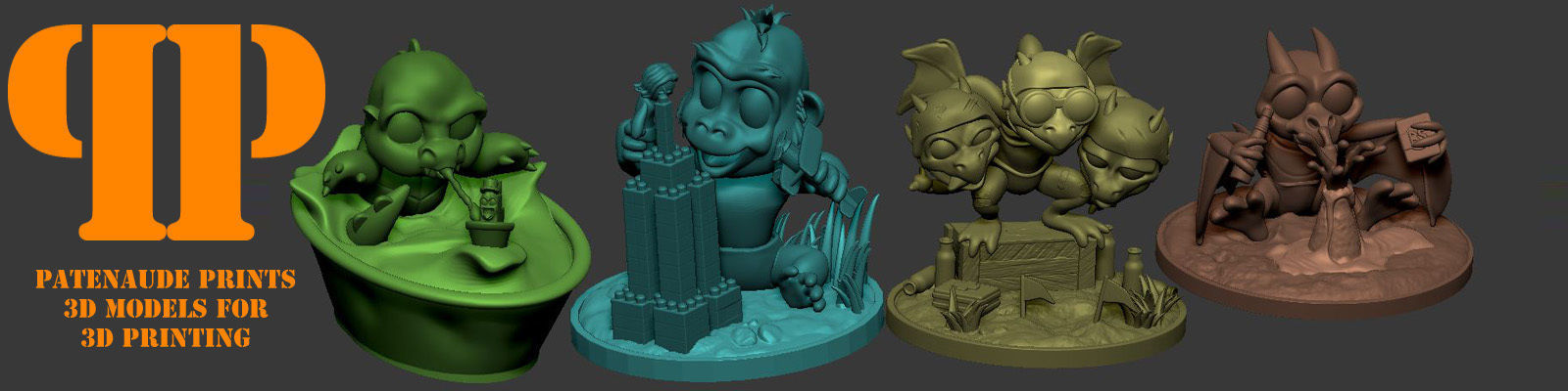 Baby Ghidorah learning to fly  3D model_4