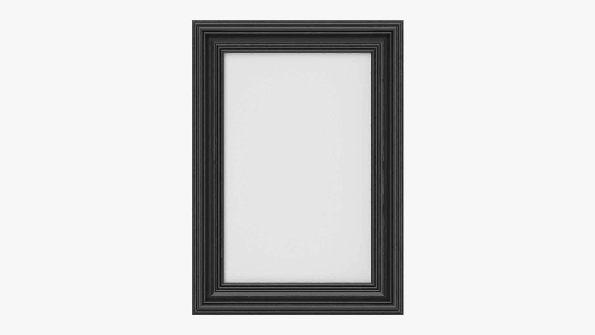 Frame portrait with picture 02 3D model_3