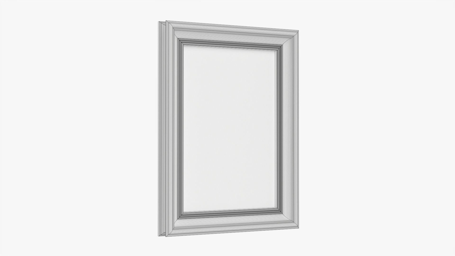 Frame portrait with picture 04 3D model_6