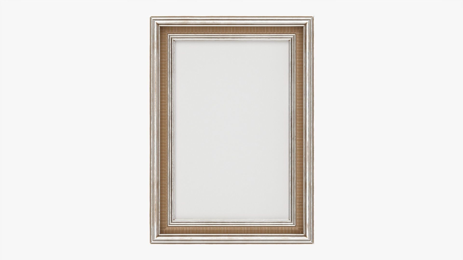 Frame portrait with picture 04 3D model_3