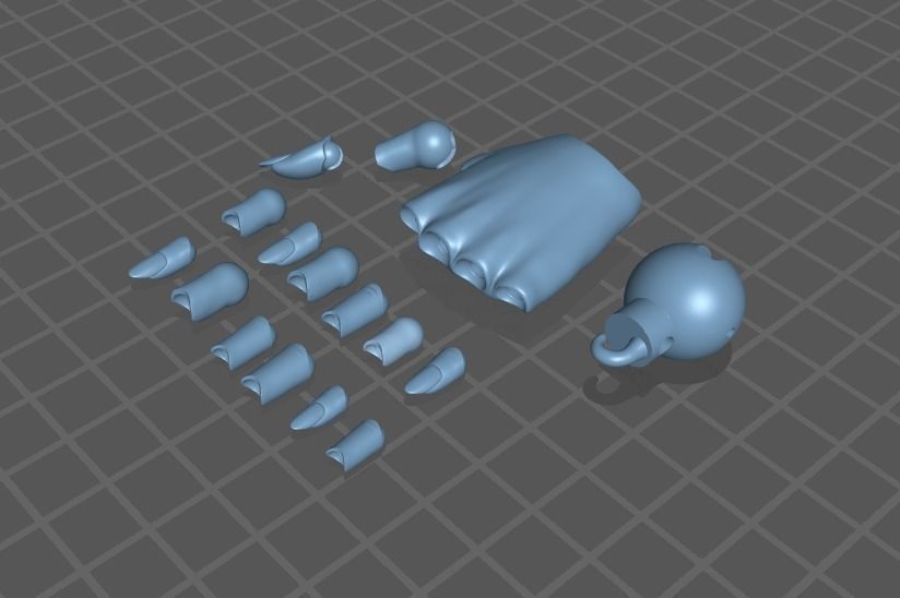 BJD Doll for 3D printing Adela 60cm 3D print model_28