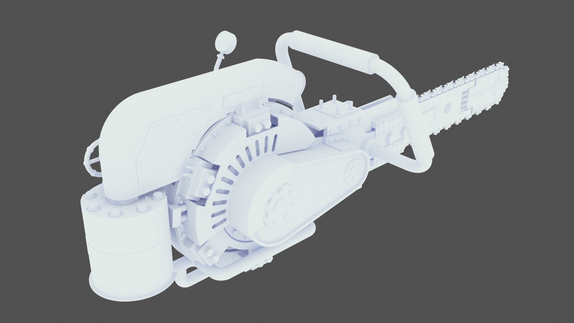 Steam ChainSaw 3D model_10