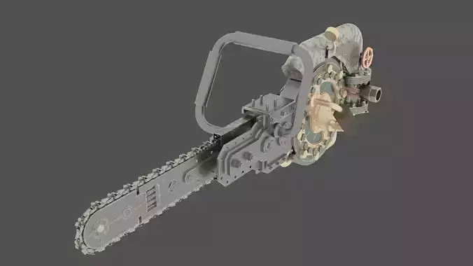 Steam ChainSaw 3D model