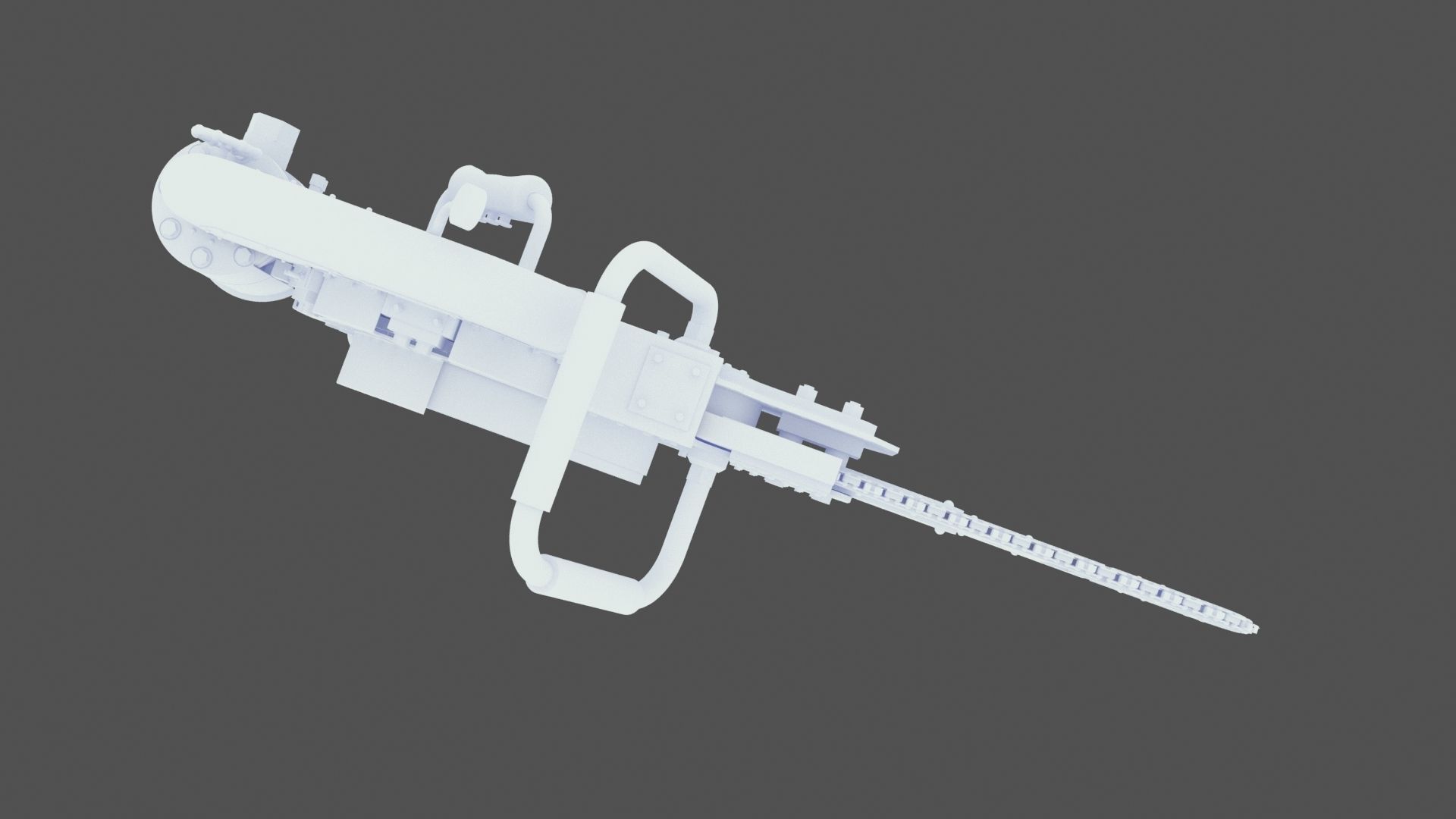 Steam ChainSaw 3D model_17