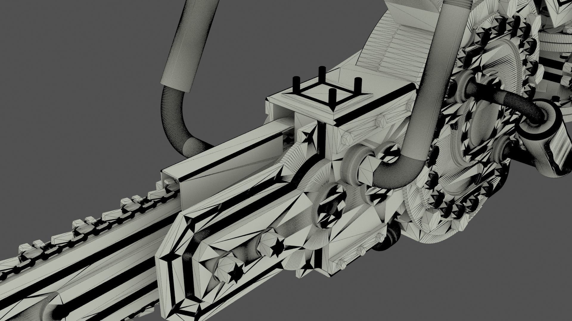 Steam ChainSaw 3D model_18