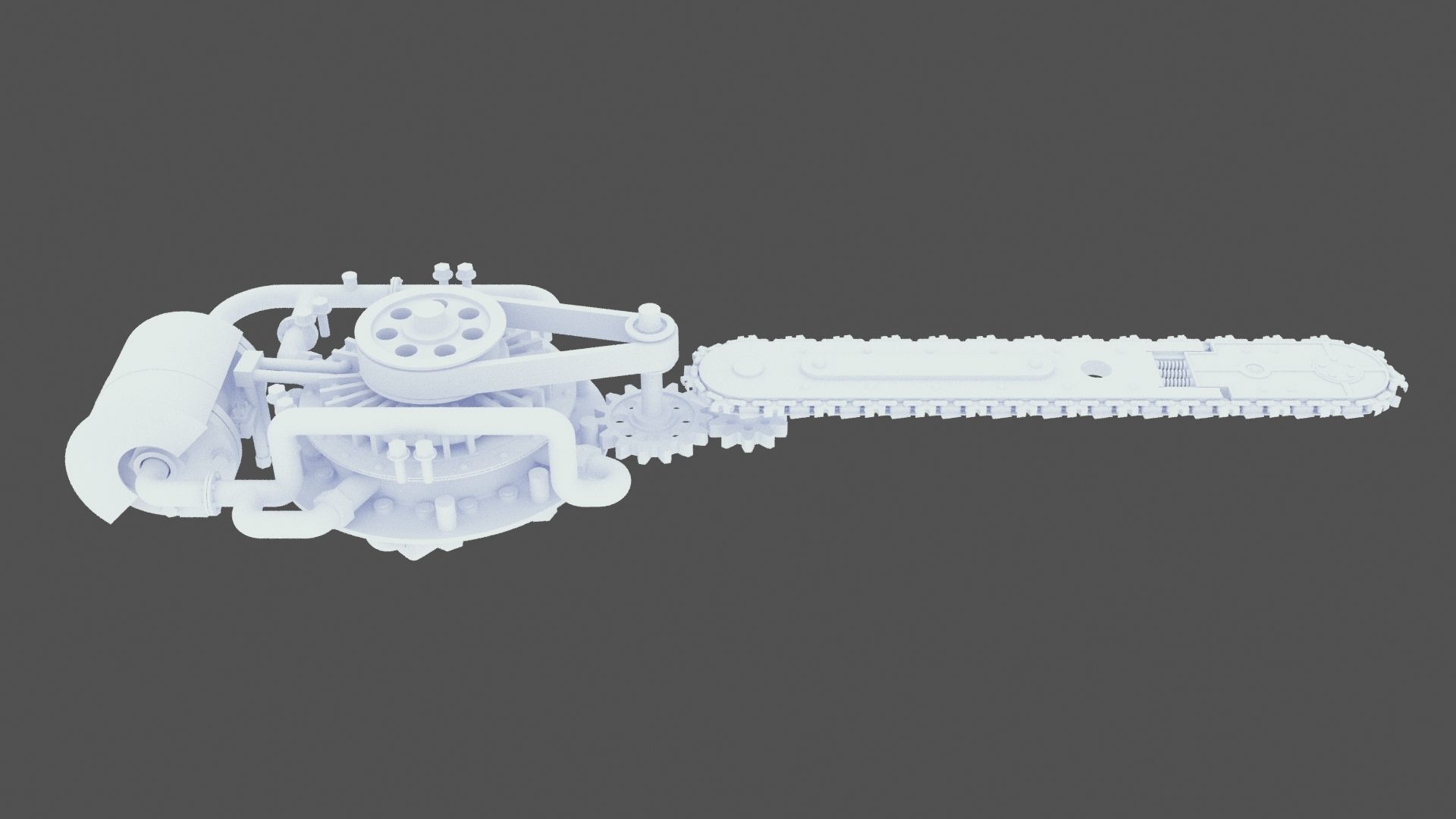 Steam ChainSaw 3D model_23