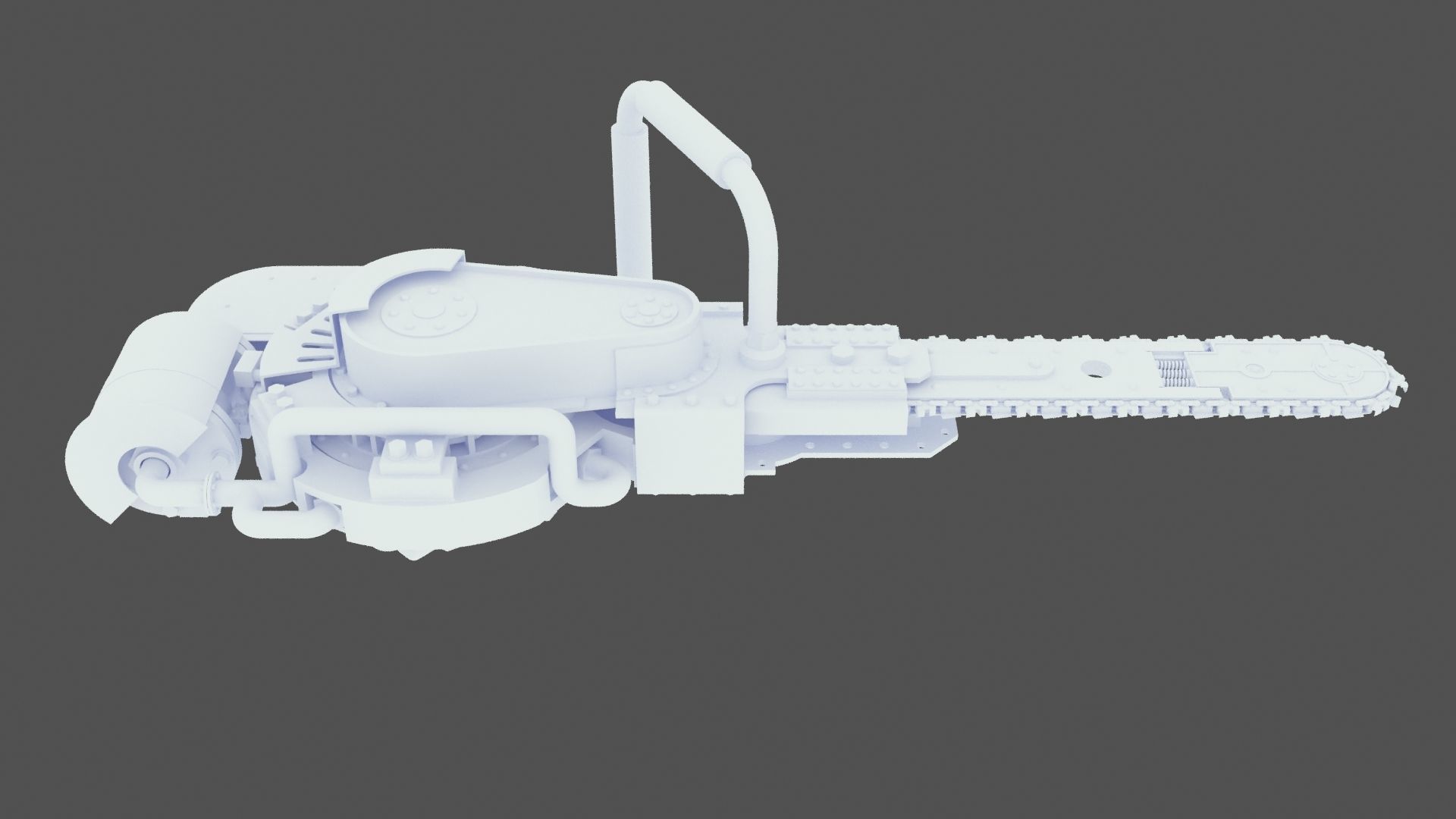 Steam ChainSaw 3D model_16