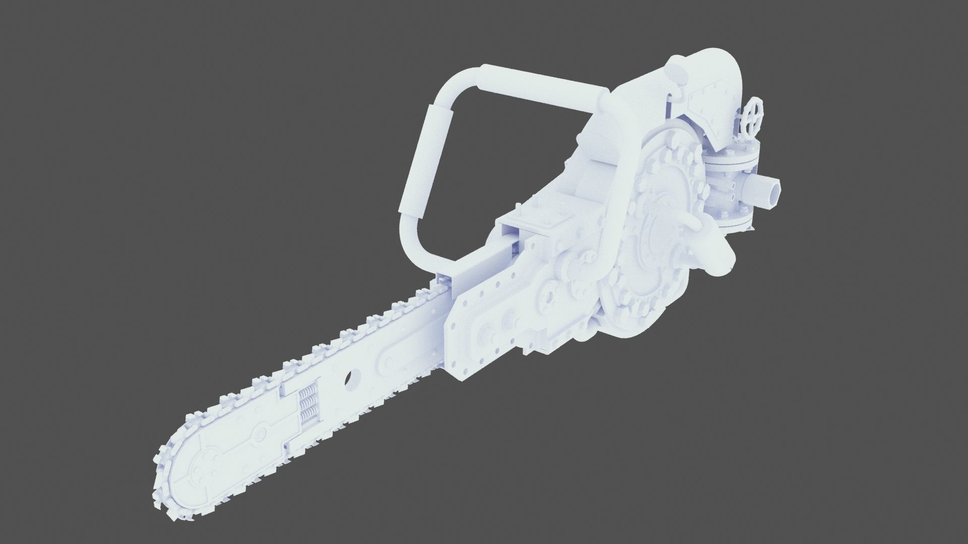 Steam ChainSaw 3D model_7