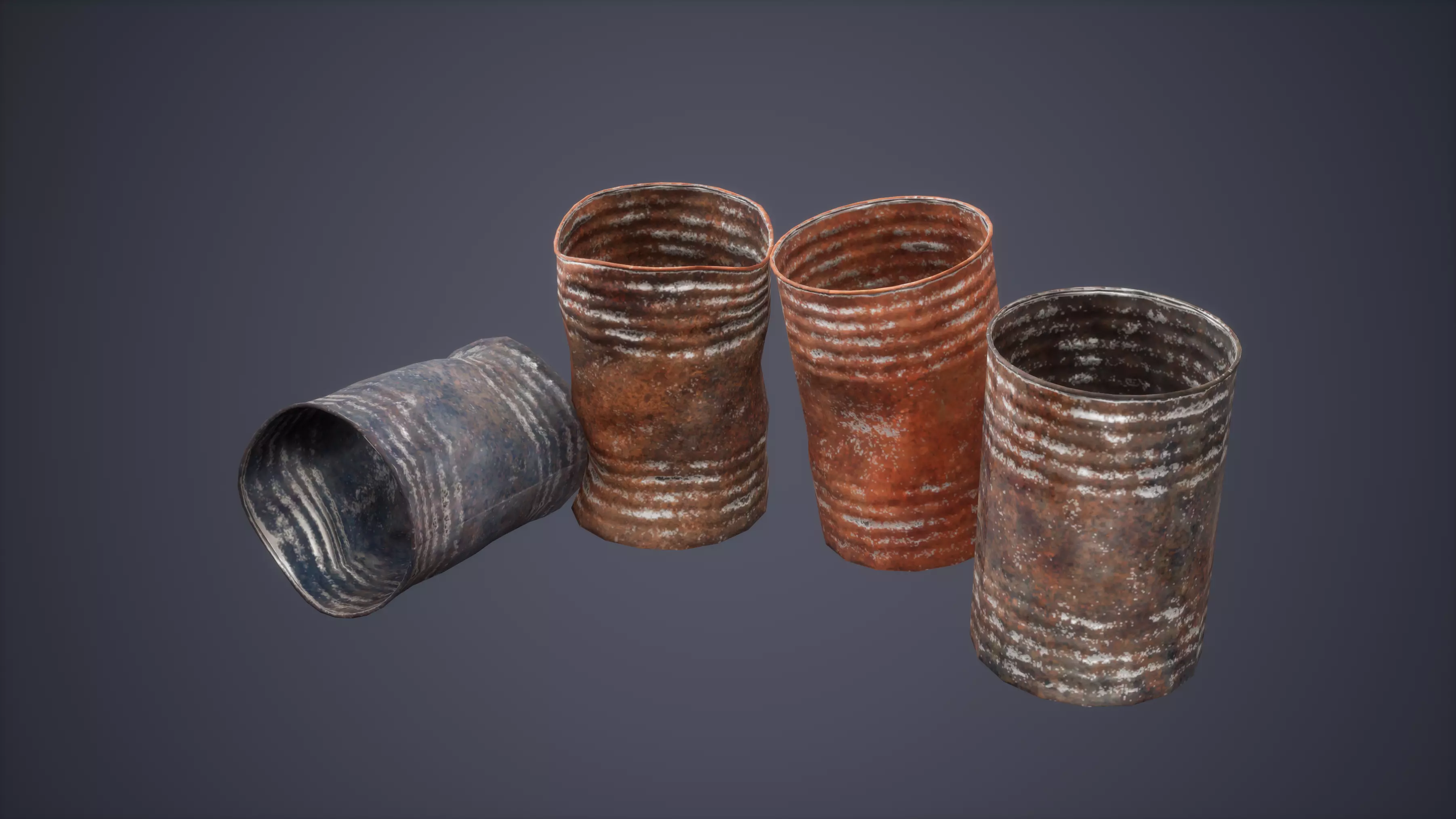 Can Trash Low Poly Game Ready Low-poly 3D model_0