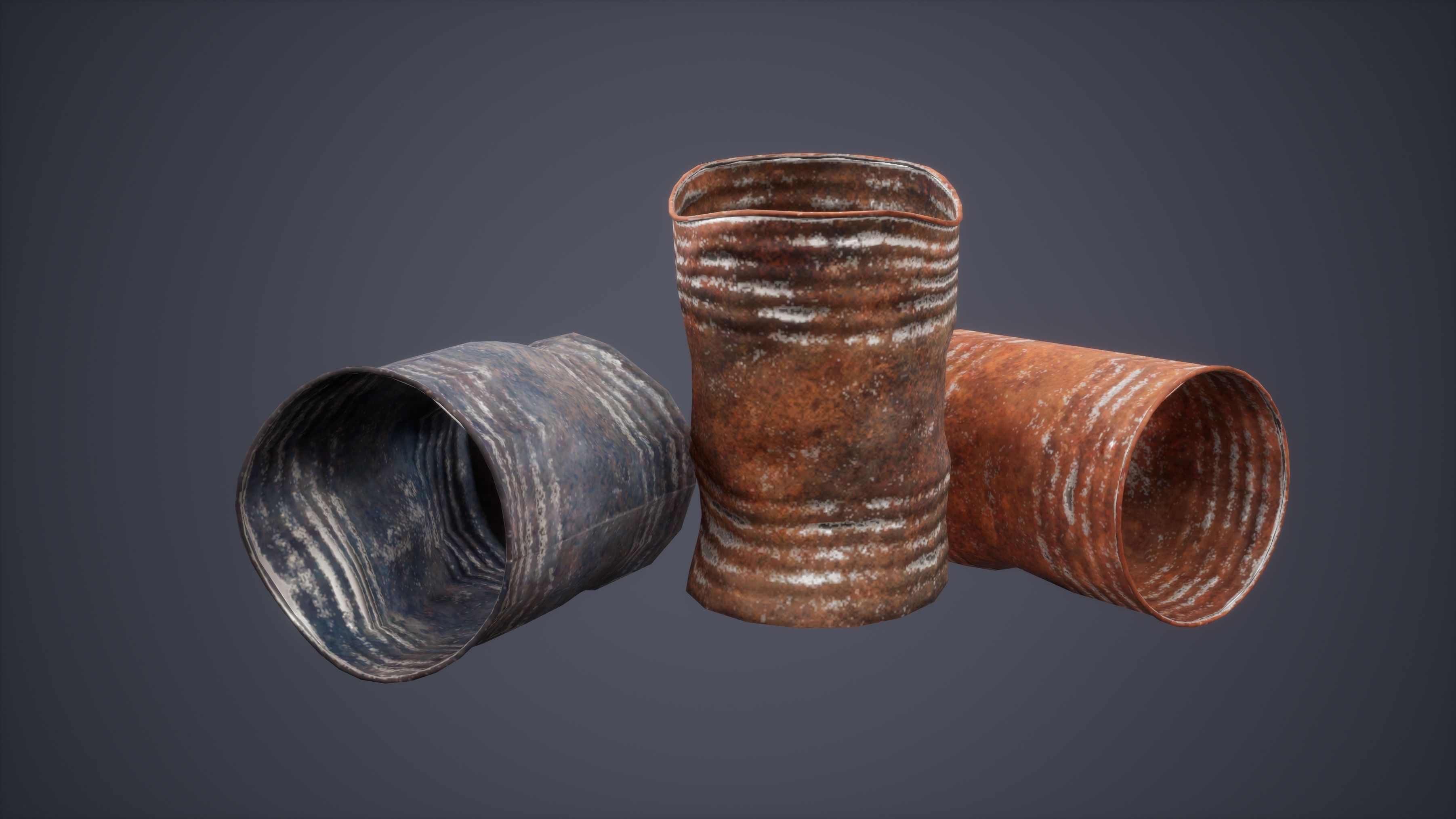 Can Trash Low Poly Game Ready Low-poly 3D model_1