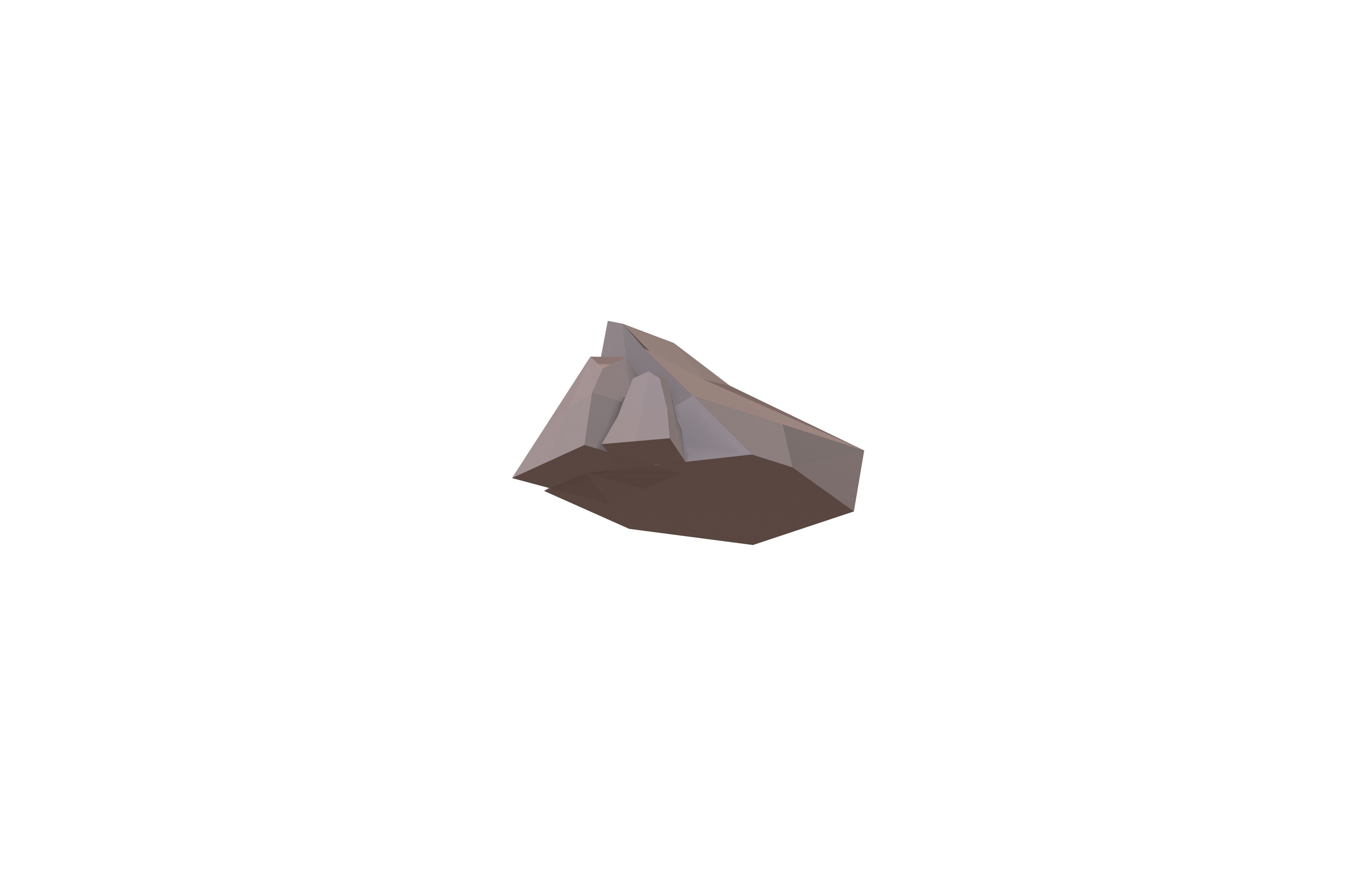 Cartoon Rock v3 002 Low-poly 3D model_3