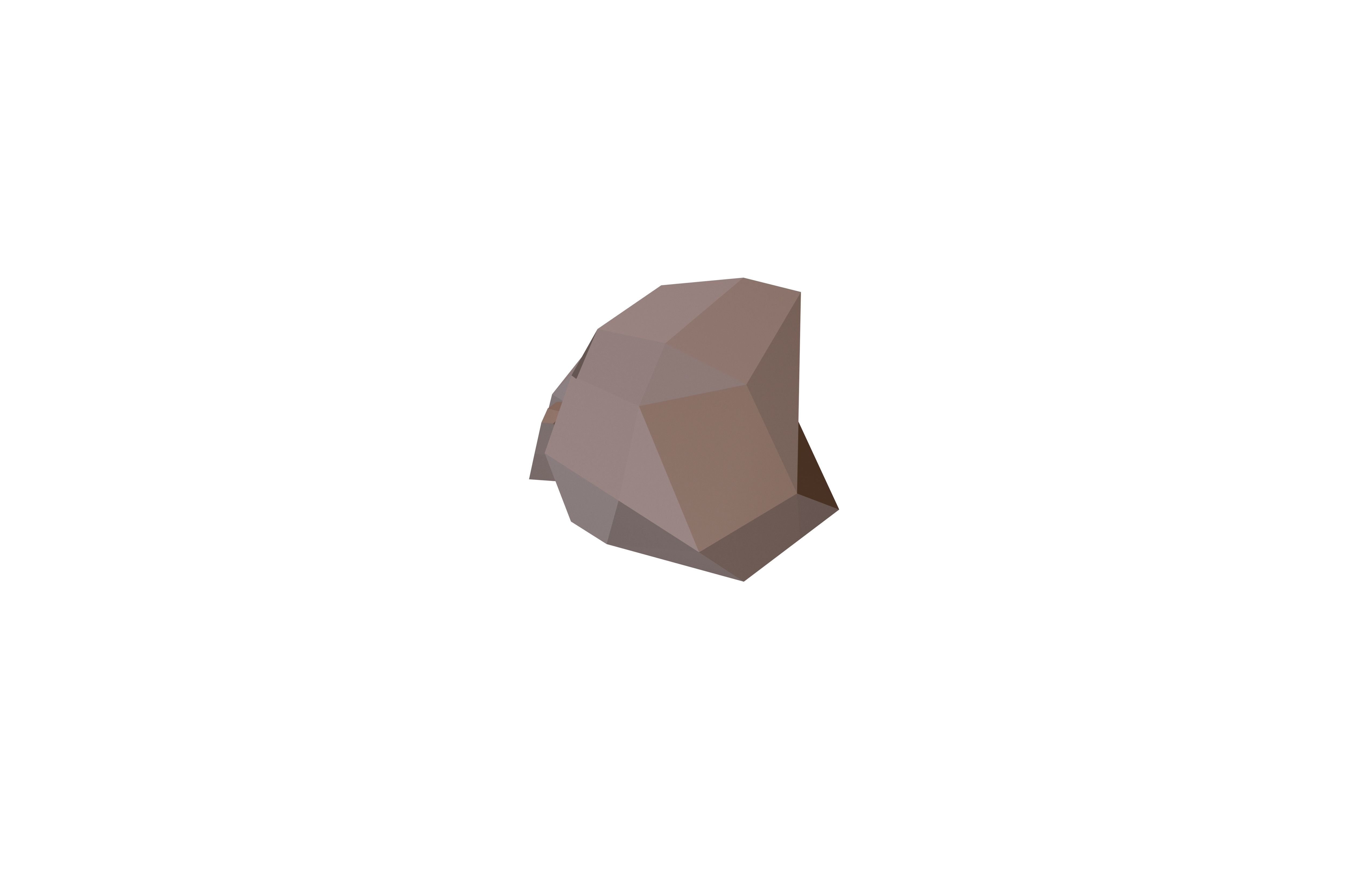 Cartoon Rock v3 002 Low-poly 3D model_2