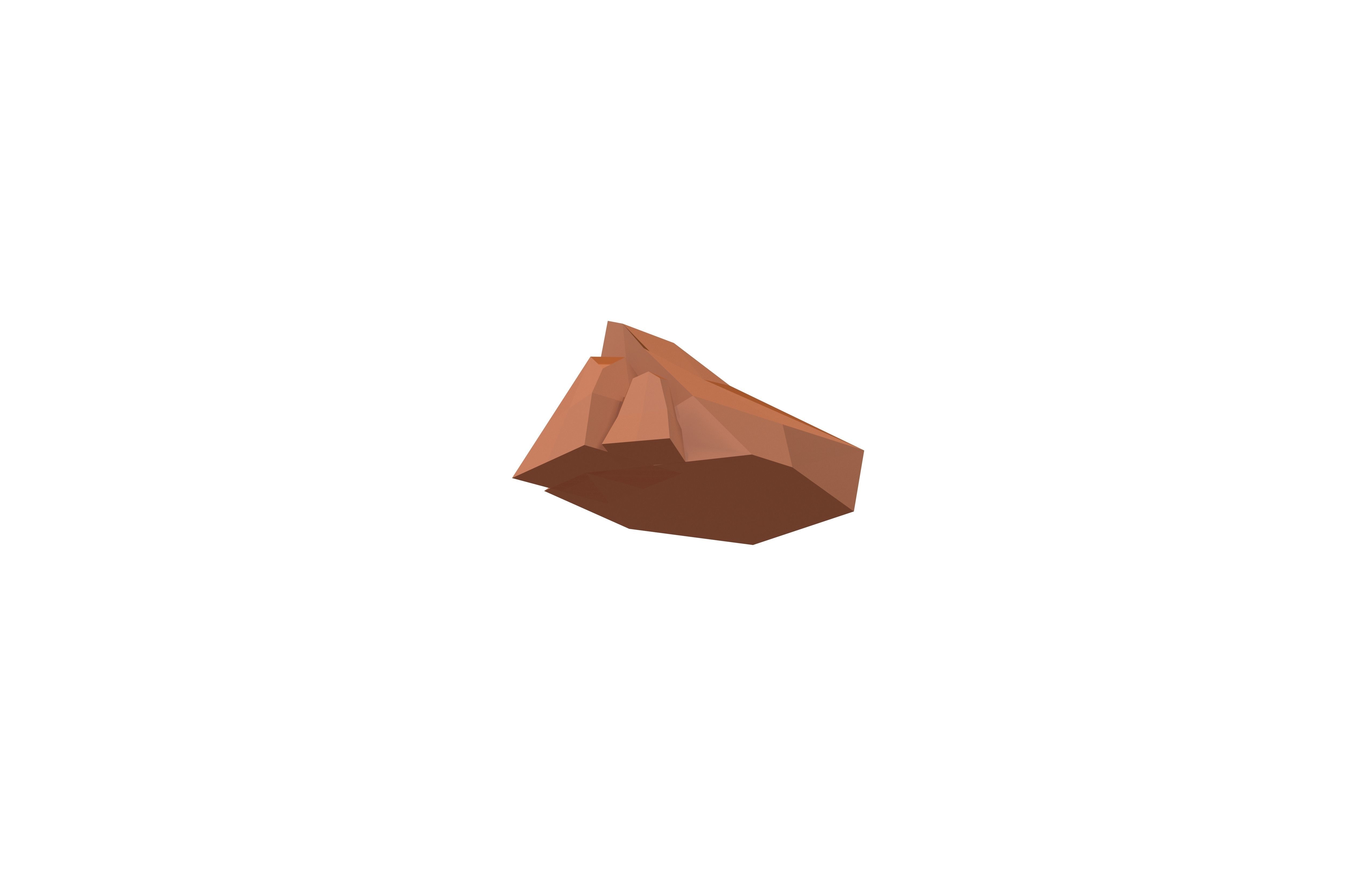 Cartoon Rock v3 005 Low-poly 3D model_3