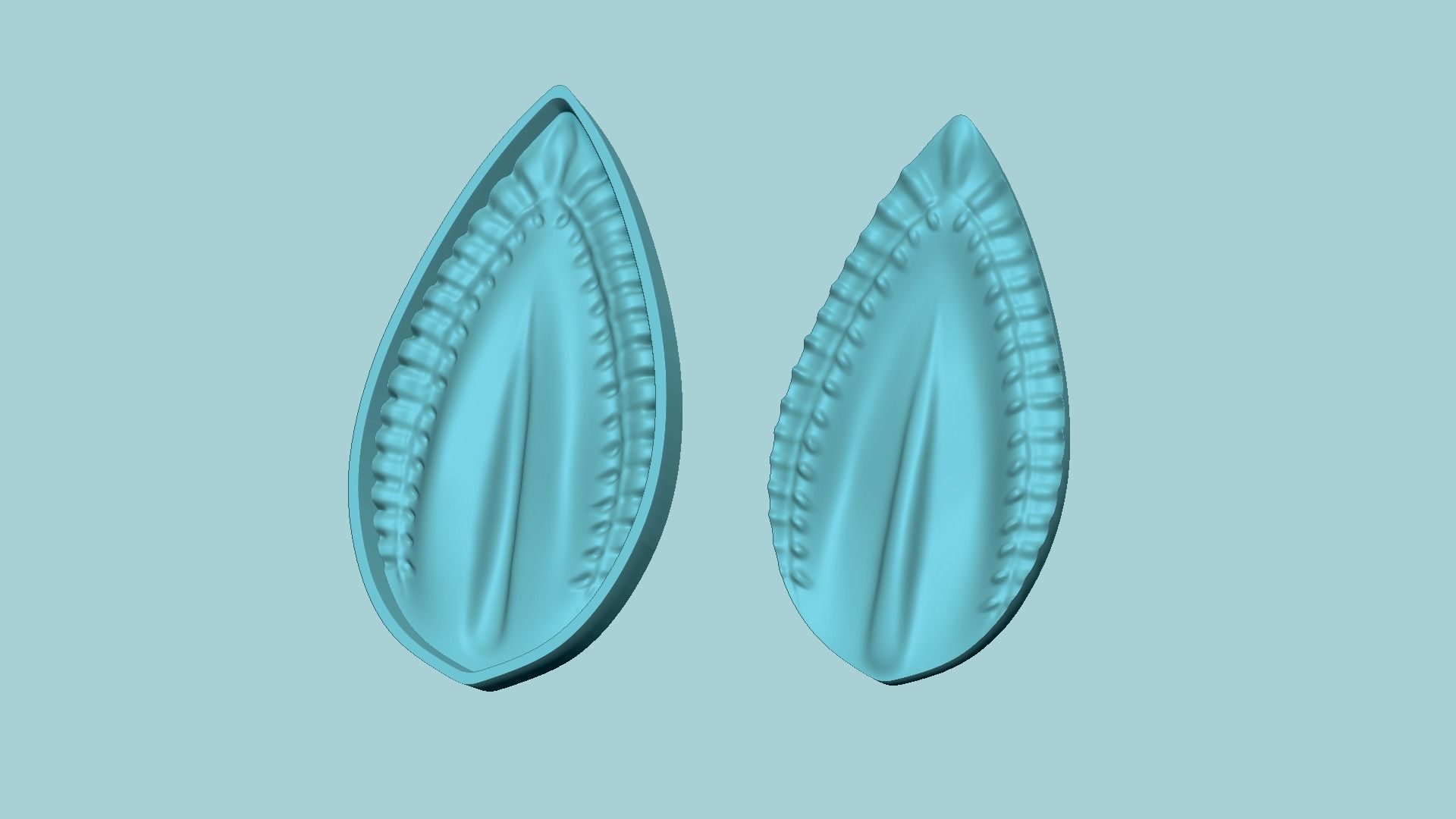 Long Leaf 02 - Molding Arrangement EVA Foam Craft Free 3D print model_6