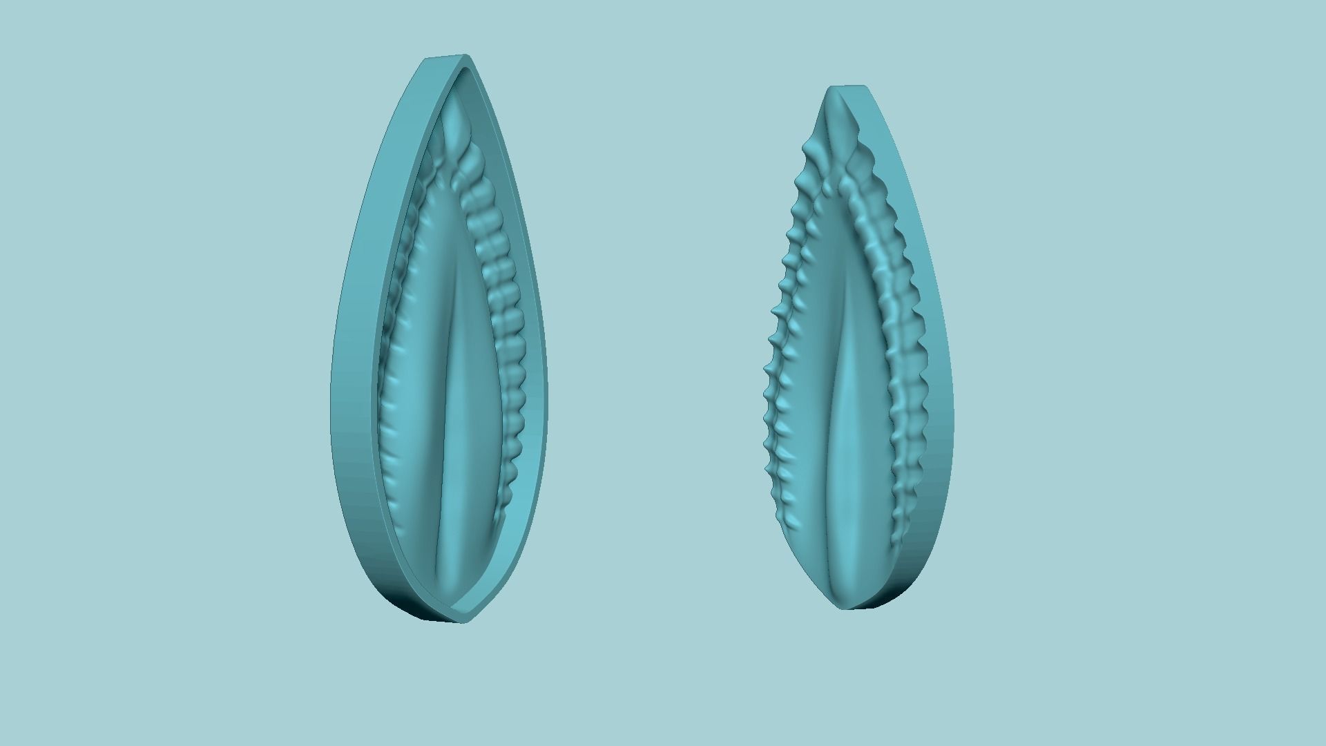 Long Leaf 02 - Molding Arrangement EVA Foam Craft Free 3D print model_4
