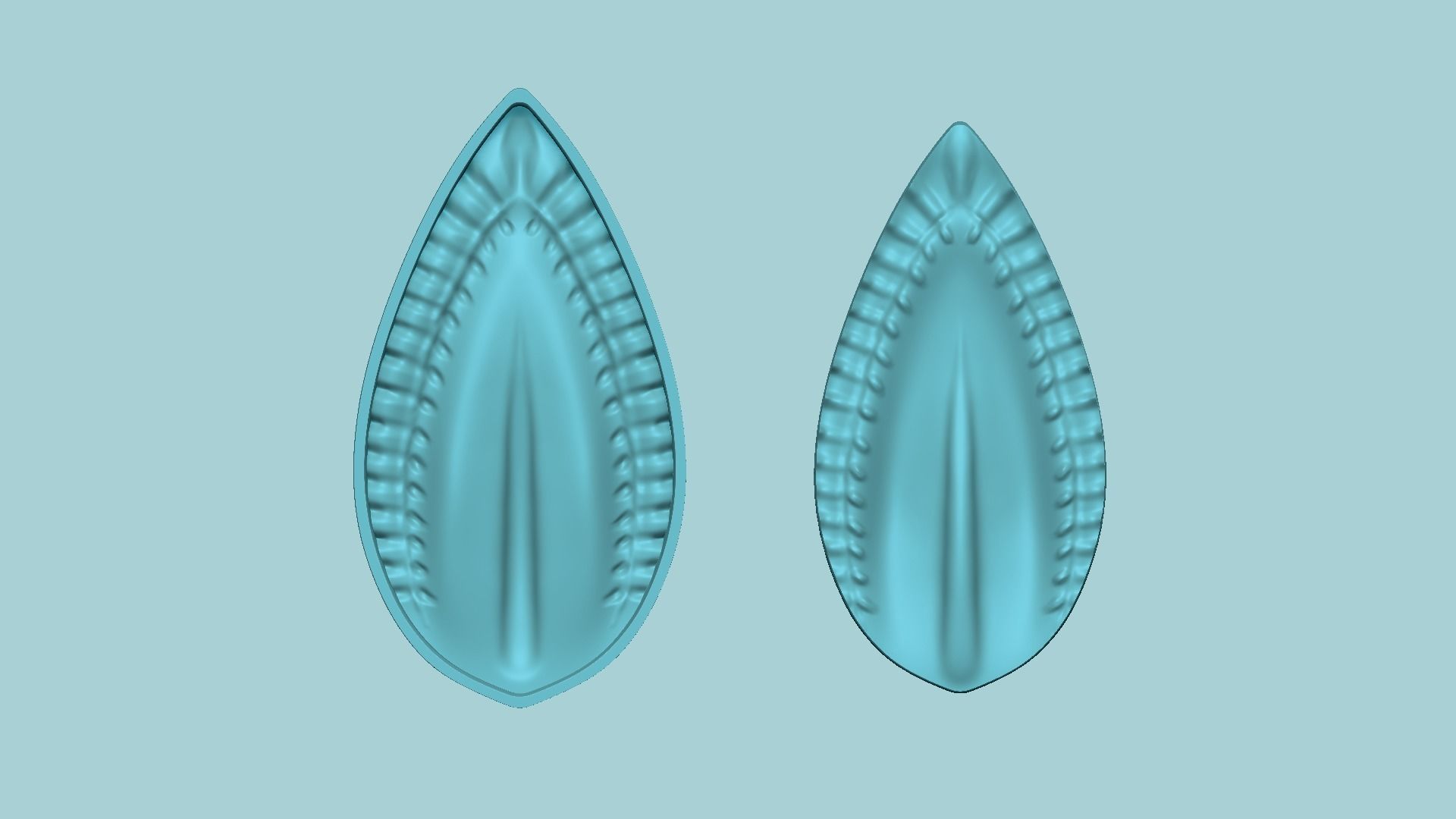 Long Leaf 02 - Molding Arrangement EVA Foam Craft Free 3D print model_2