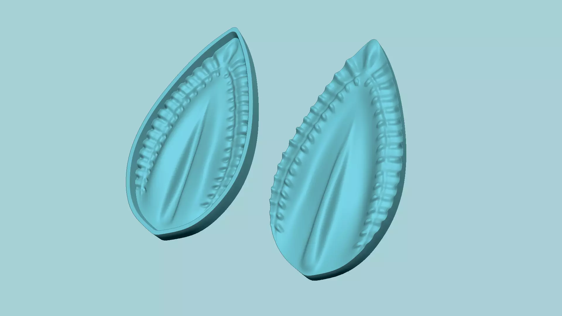 Long Leaf 02 - Molding Arrangement EVA Foam Craft Free 3D print model_0