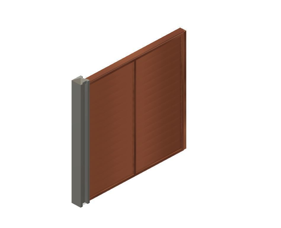 Model Railway Wood Panel Fencing with Concrete Posts - Kit Build 3D print model_9