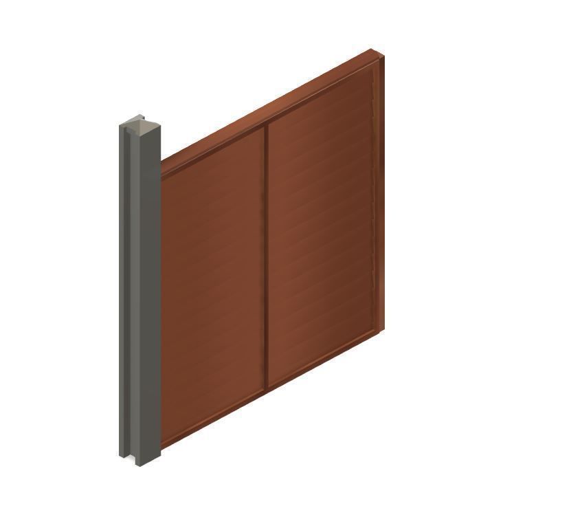 Model Railway Wood Panel Fencing with Concrete Posts - Kit Build 3D print model_10