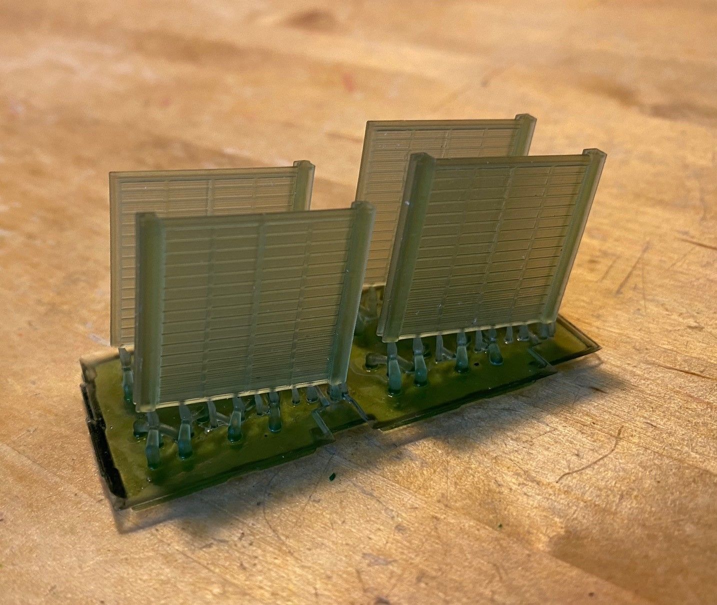 Model Railway Wood Panel Fencing with Concrete Posts - Kit Build 3D print model_4