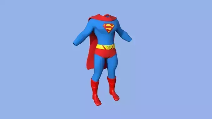 Superman Costume 01 - Classic - Character Design Fashion