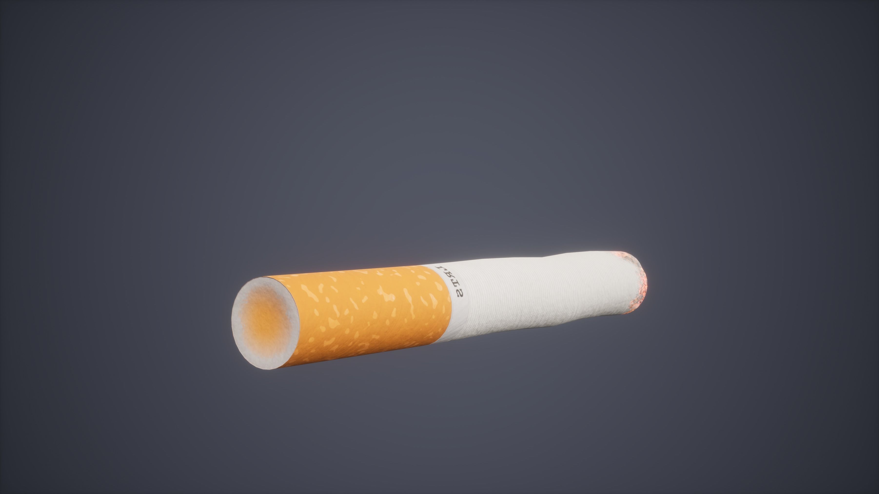 game cigarette 3D model Cigarette Low Poly Game Ready VR / AR / low-poly