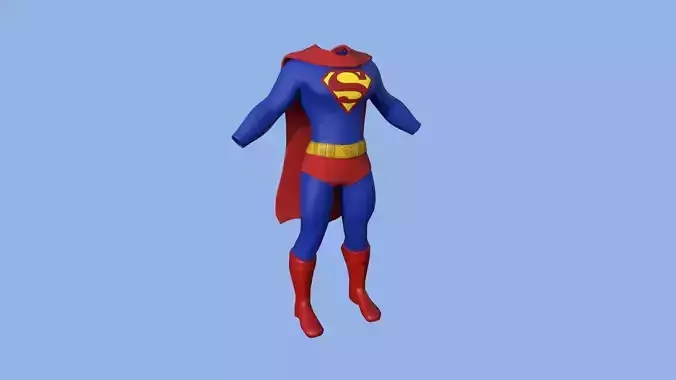 Superman Costume 02 - Normal - Character Design Fashion
