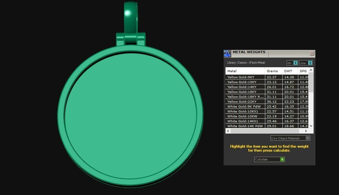 Memory Pendant 3D print model_2