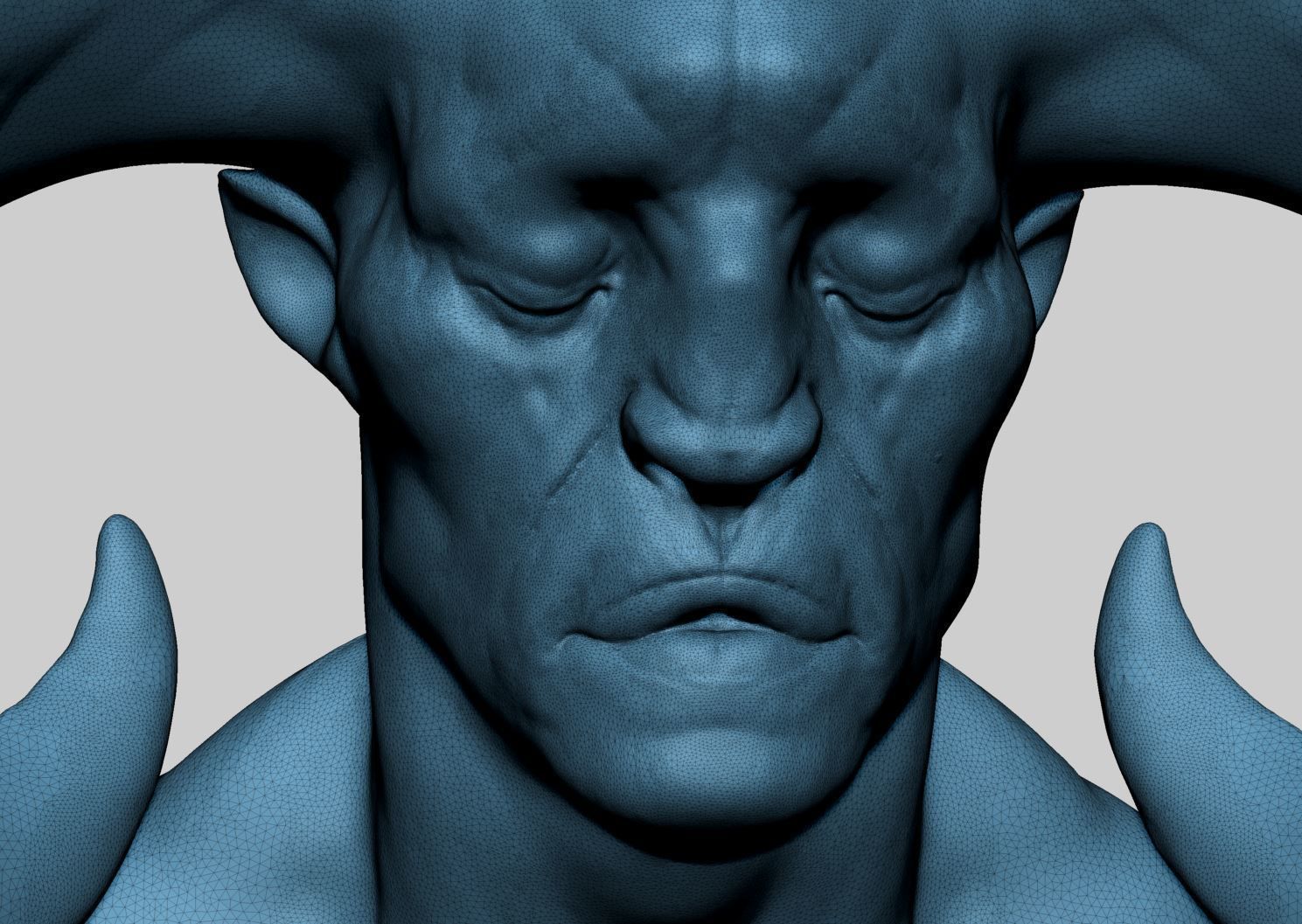 Creature Head v18 3D model_8