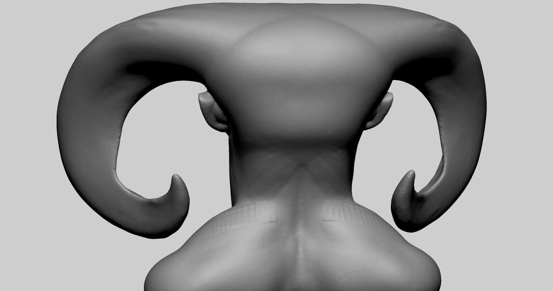 Creature Head v18 3D model_6