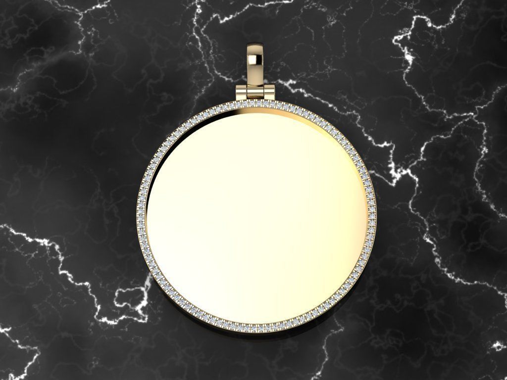 Diamond Memory Pendant 3D print model_15