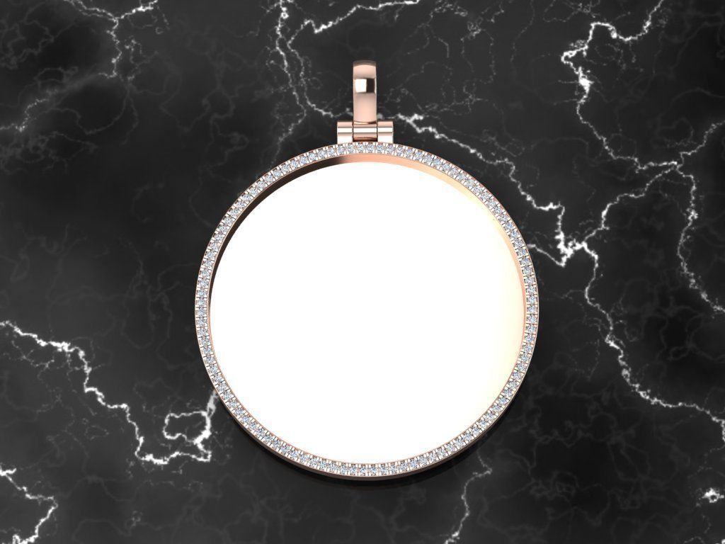 Diamond Memory Pendant 3D print model_10