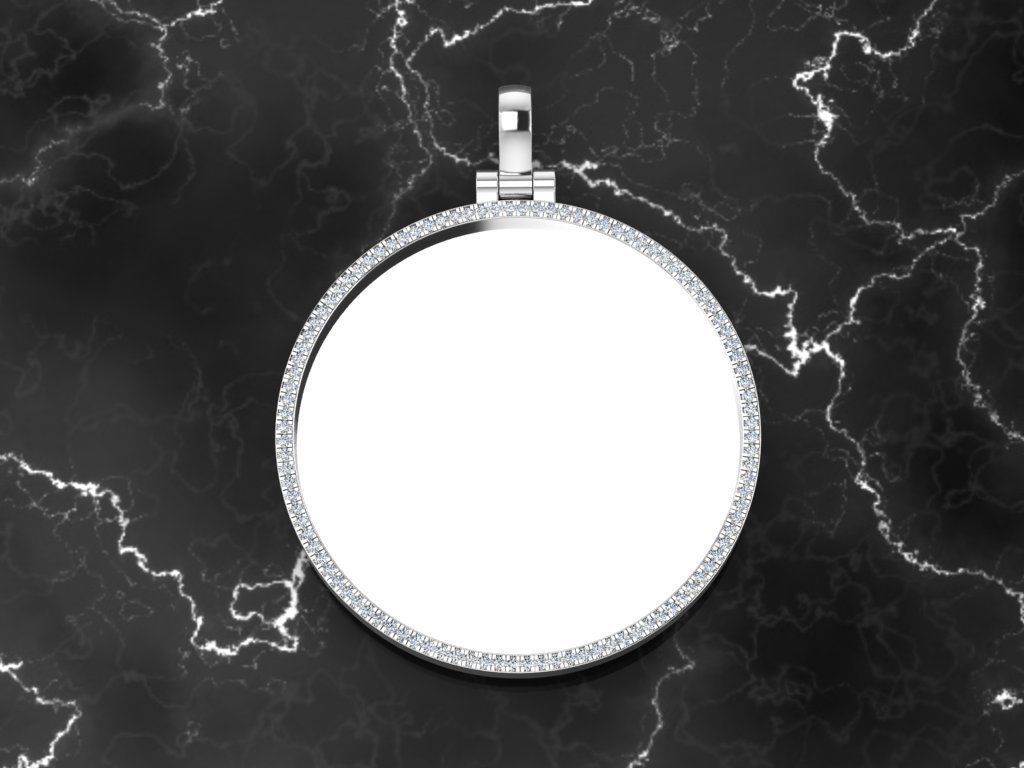 Diamond Memory Pendant 3D print model_6