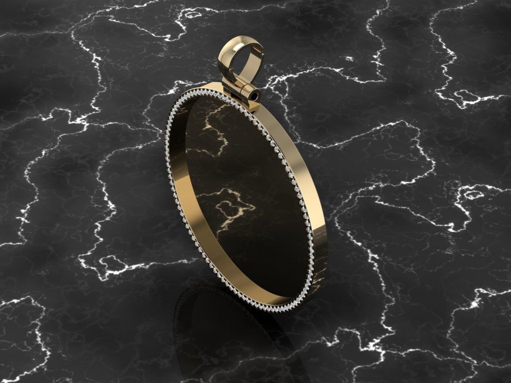 Diamond Memory Pendant 3D print model_18