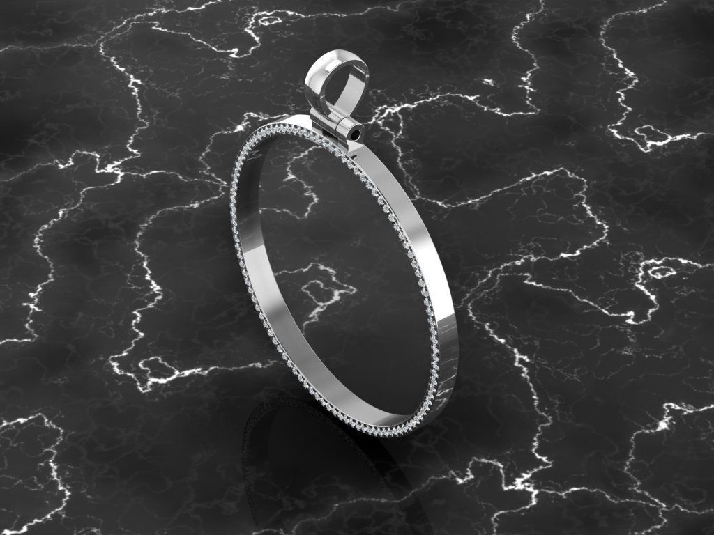 Diamond Memory Pendant 3D print model_17