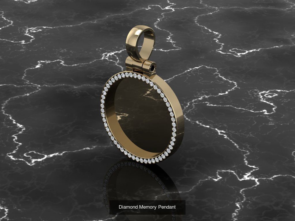 10 Memory Pendants 3D Model Collection_6