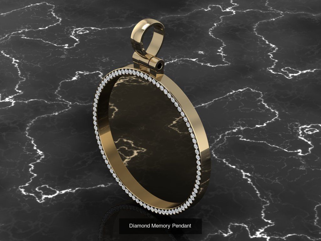 10 Memory Pendants 3D Model Collection_7