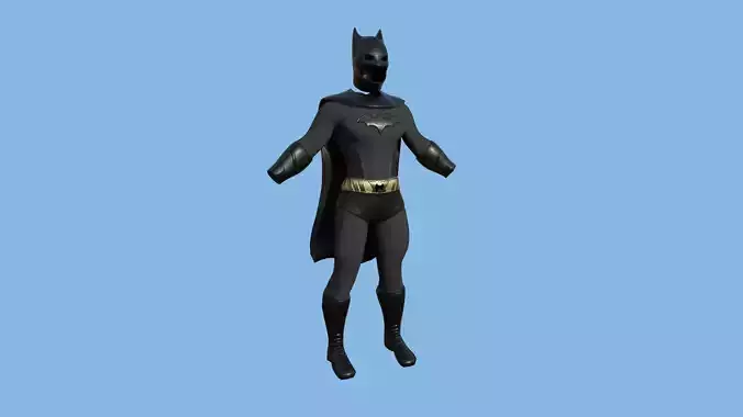 Batman Costume 03 - Modern - Character Design Fashion Low-poly 3D model
