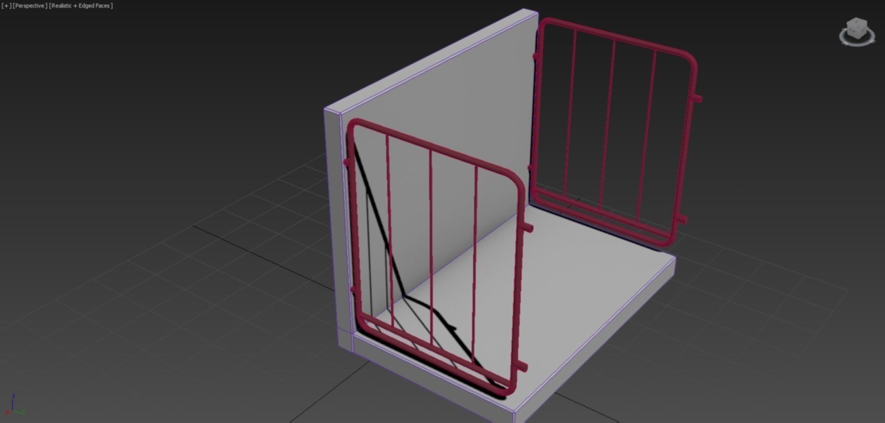 Balcony Dirty and Rusty 3D model_6